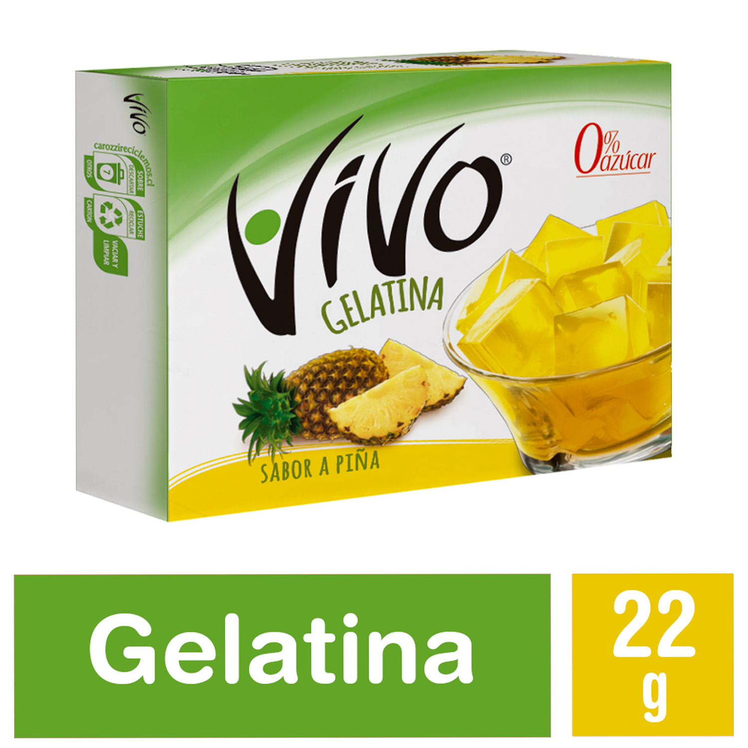 GELATINA VIVO SABOR PIÑA
